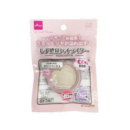 Daiso & With Charm  Highlighter shade White Beige